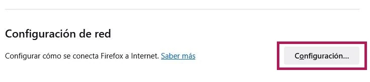 configuración red